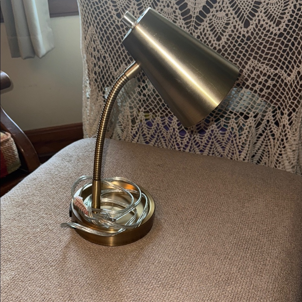 Sleek Gold Desk Lamp